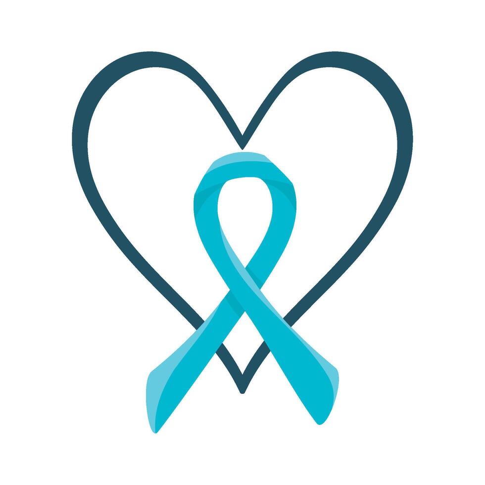 tourette syndrome awareness ribbon illustration vector