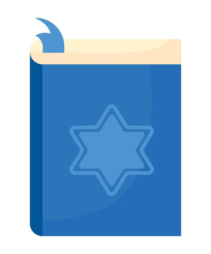hanukkah blue torah illustration isolated vector