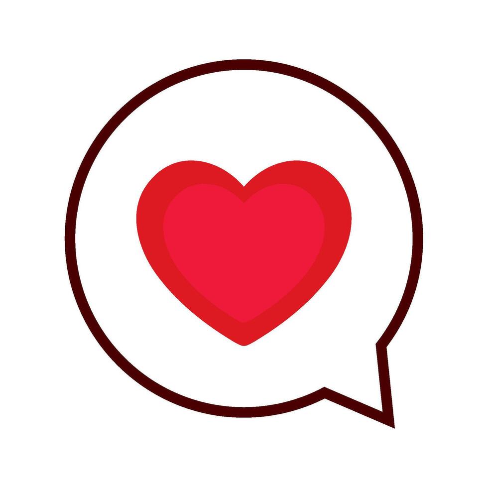 scribbled heart bubble illustration isolated vector