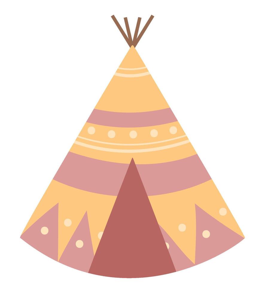 teepee native american design illustration vector