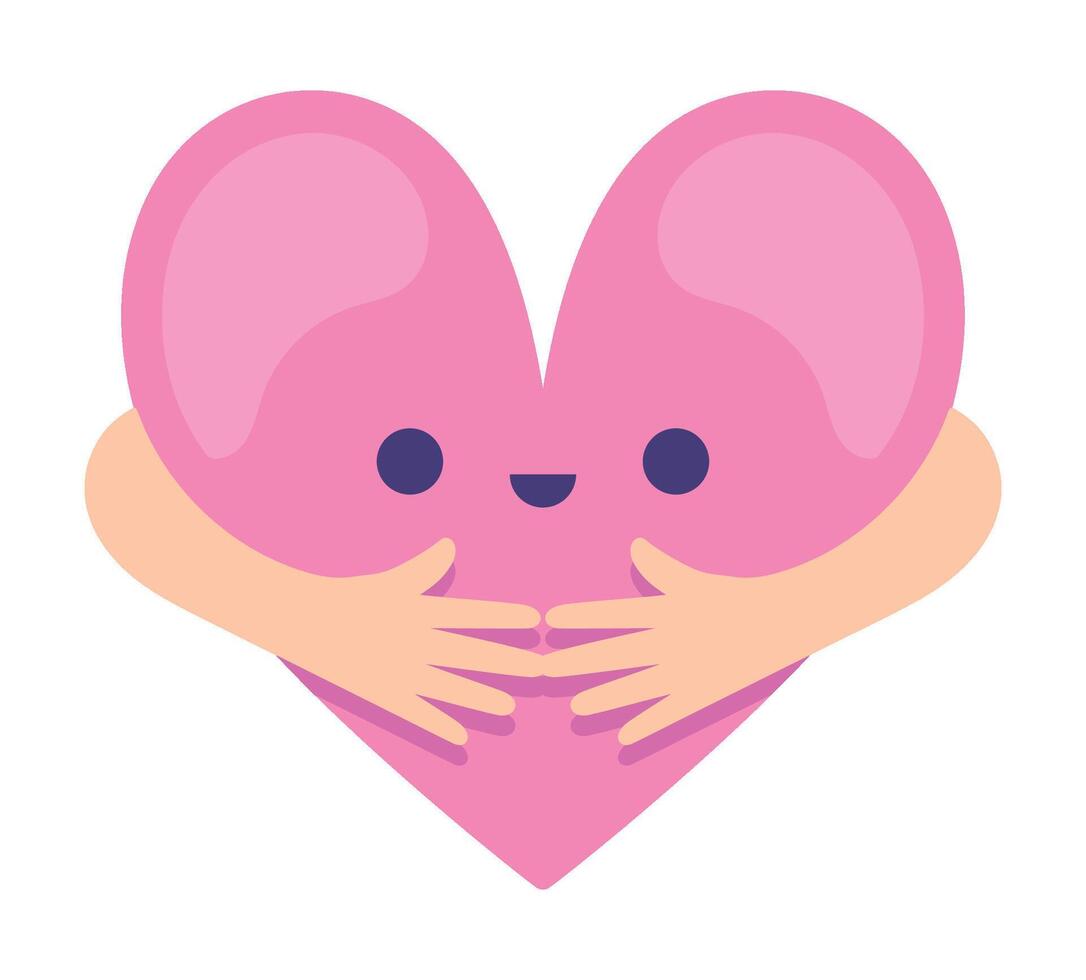 hug day cute illustration isolated vector