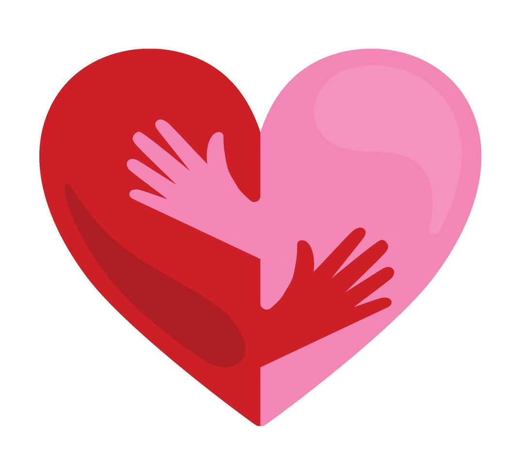 hug day campaign illustration isolated vector