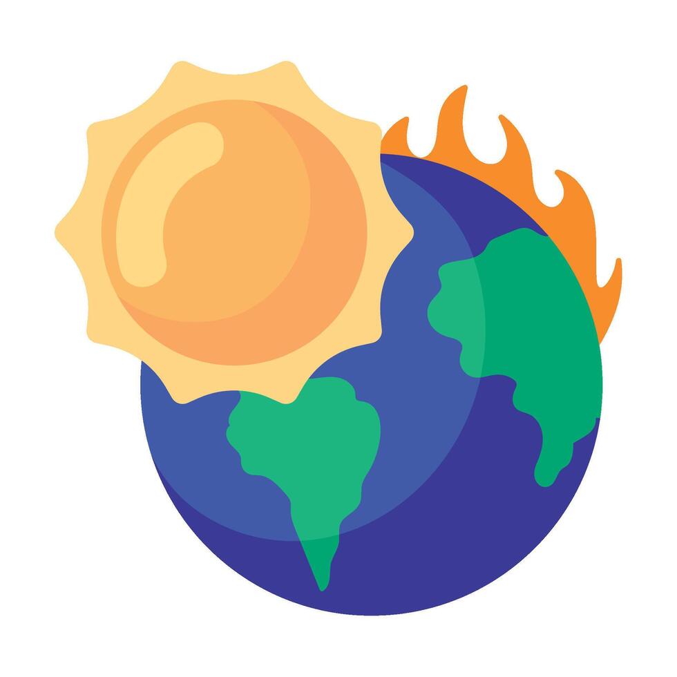 global warming illustration illustration isolated vector