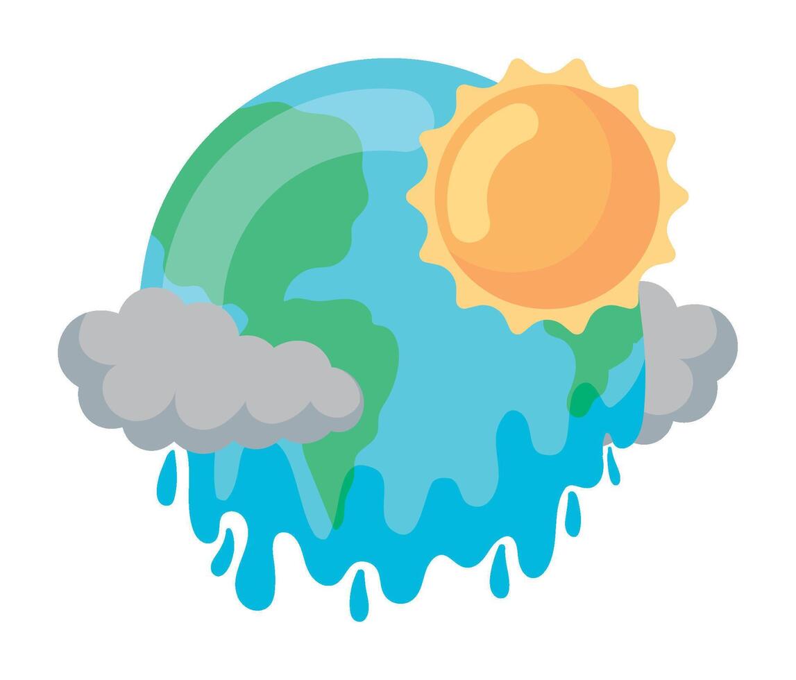 global warming isolated illustration isolated vector