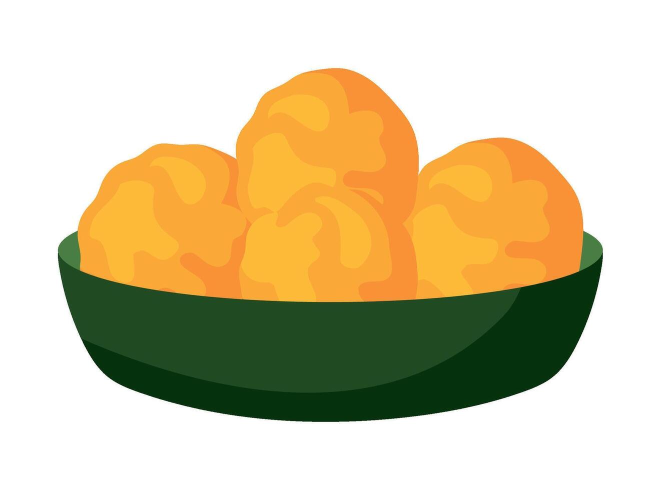 nigerian food akara illustration isolated vector