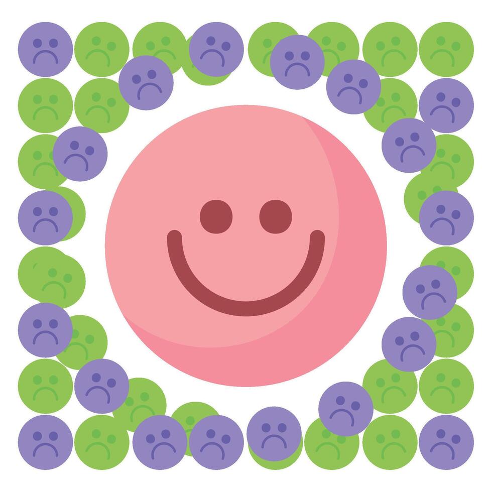 anti depression day illustration isolated vector