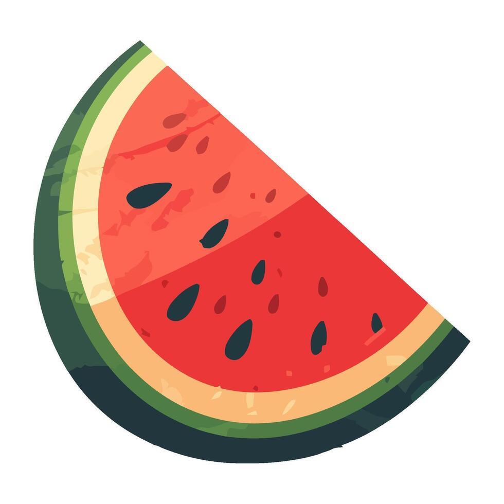 Juicy watermelon tropical fruit icon isolated vector