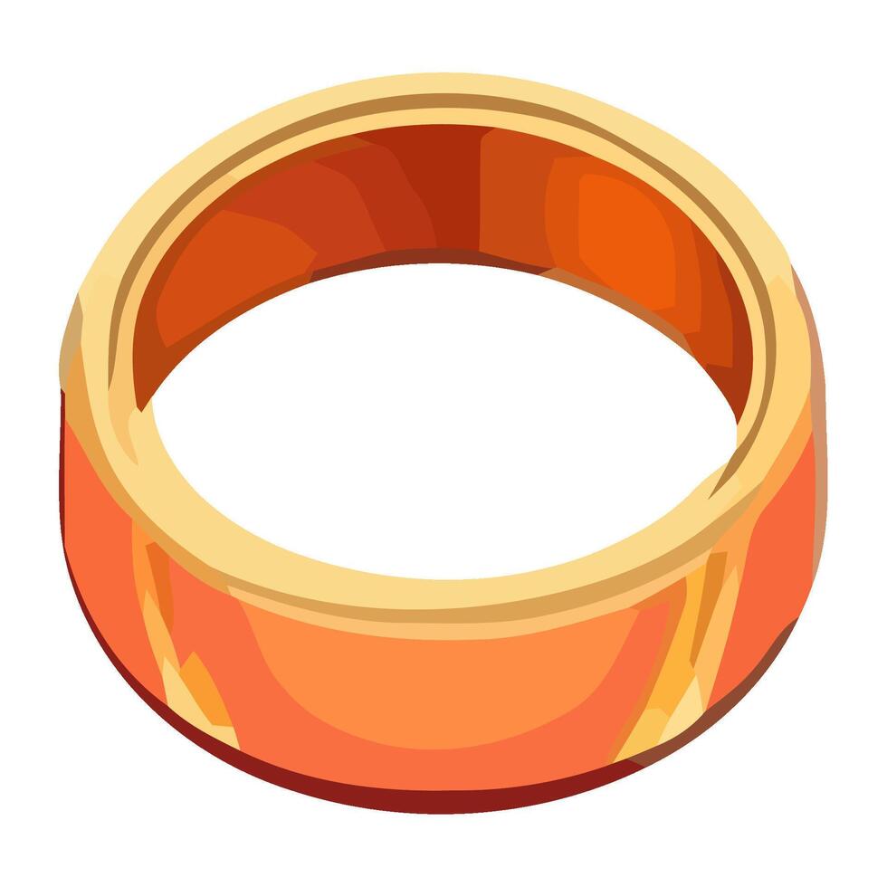 wedding ring on isolated metal backdrop icon isolated vector
