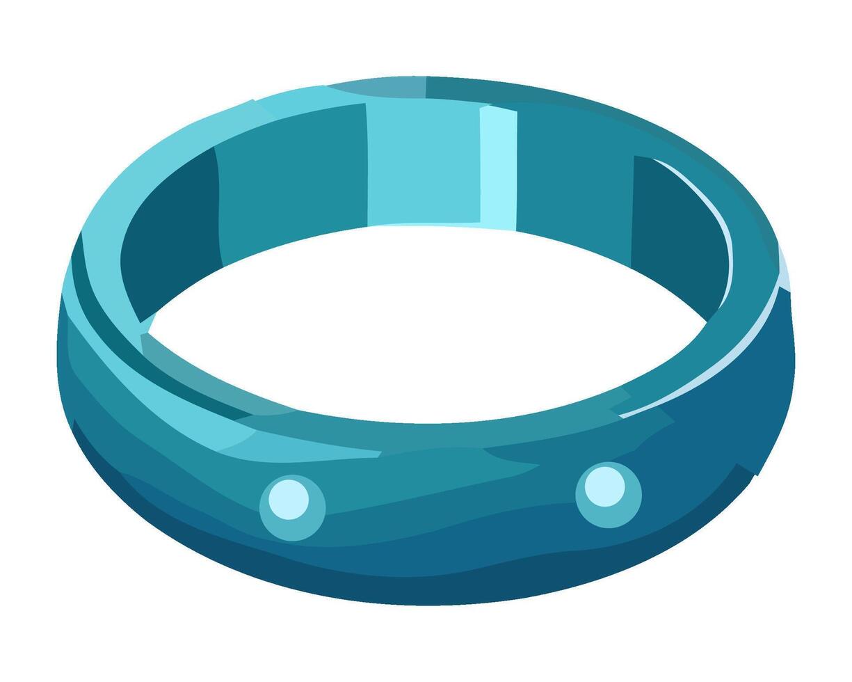blue luxury ring isolated on white background icon isolated vector