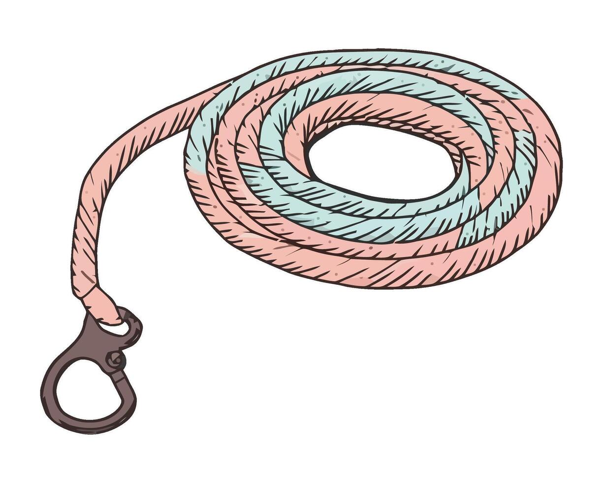 Leather Rope isolated icon isolated vector
