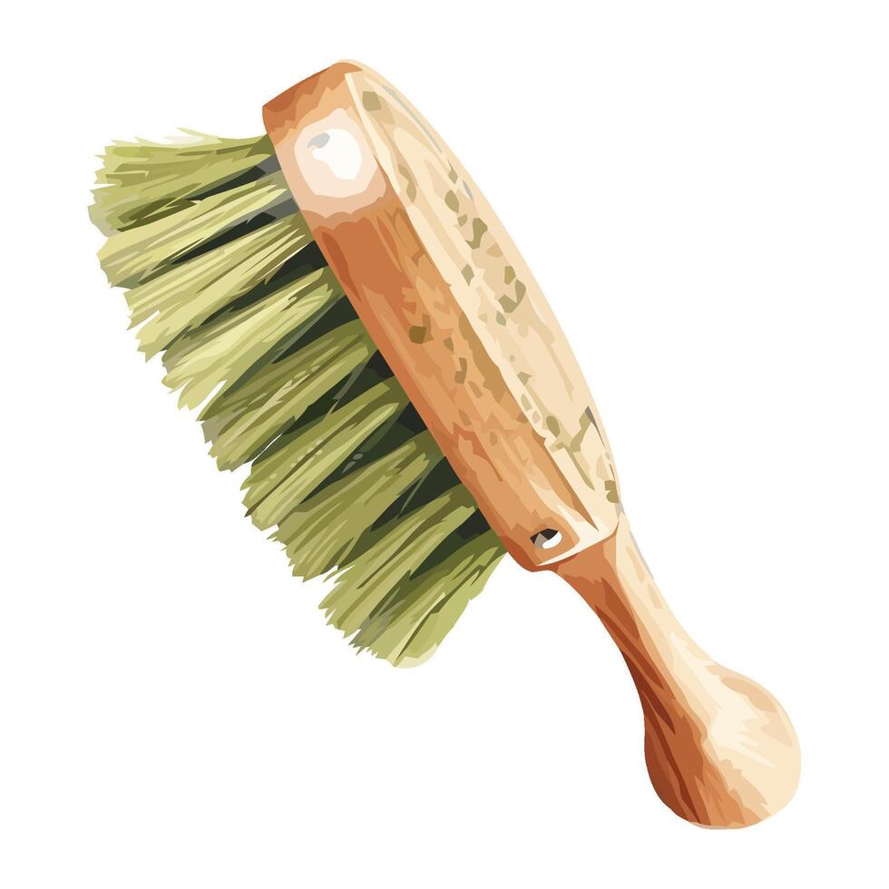 Cleaner equipment brush icon isolated vector