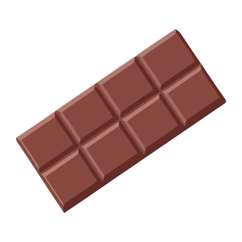 Sweet chocolate bar icon isolated on flat background design vector