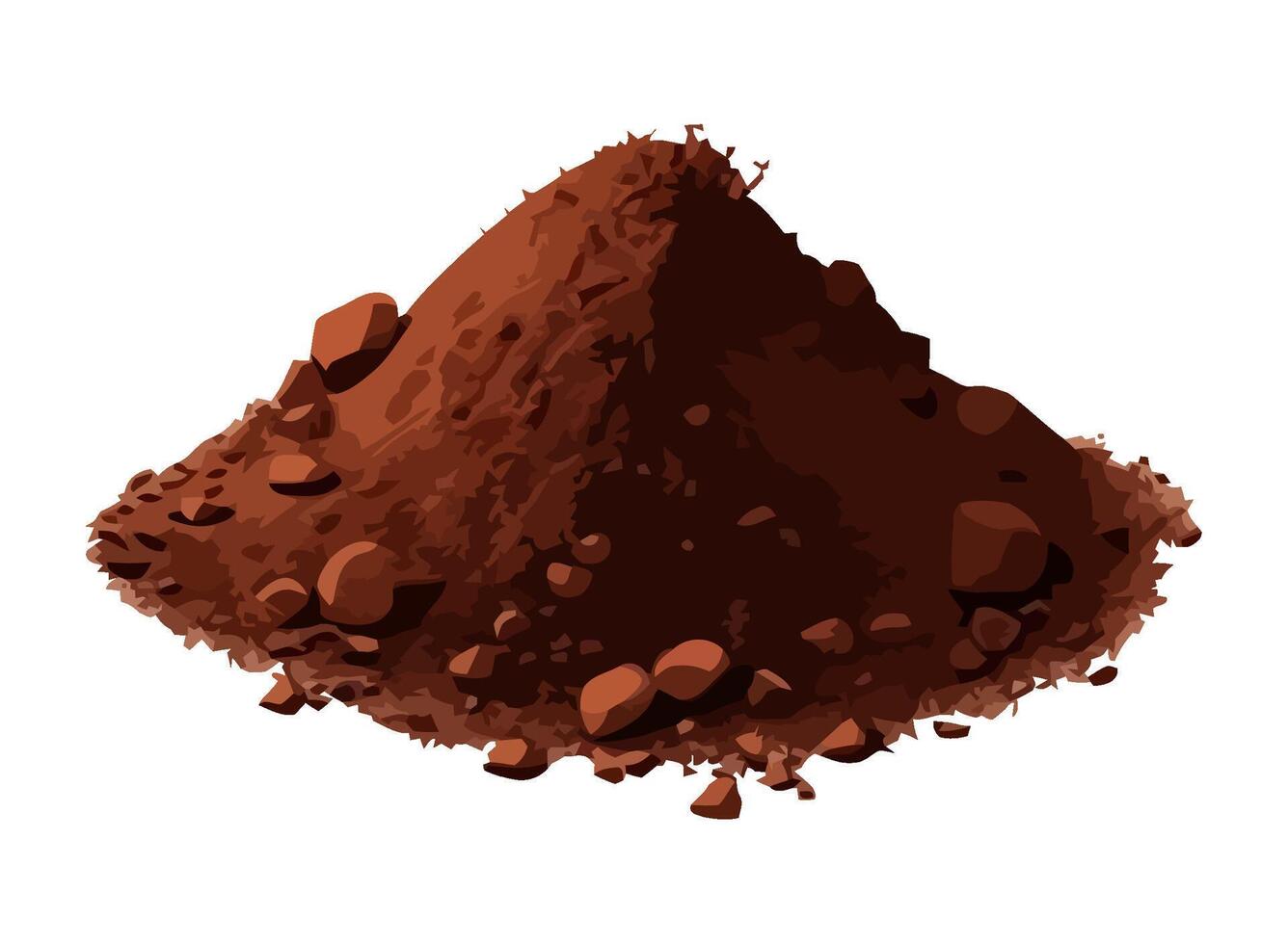 illustration of chocolate powder icon isolated vector