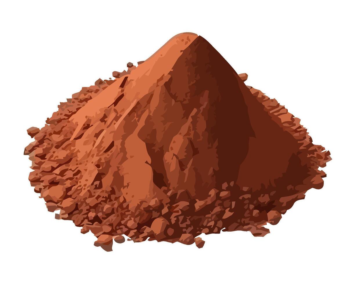 powder chocolate food icon isolated vector