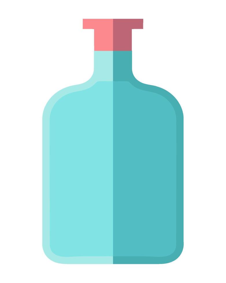 Transparent container holds shampoo icon isolated vector