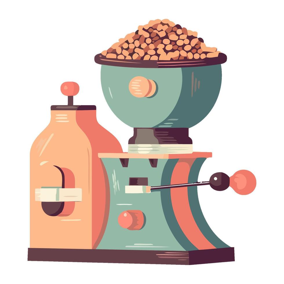 Fresh brewing in modern coffee maker icon isolated vector
