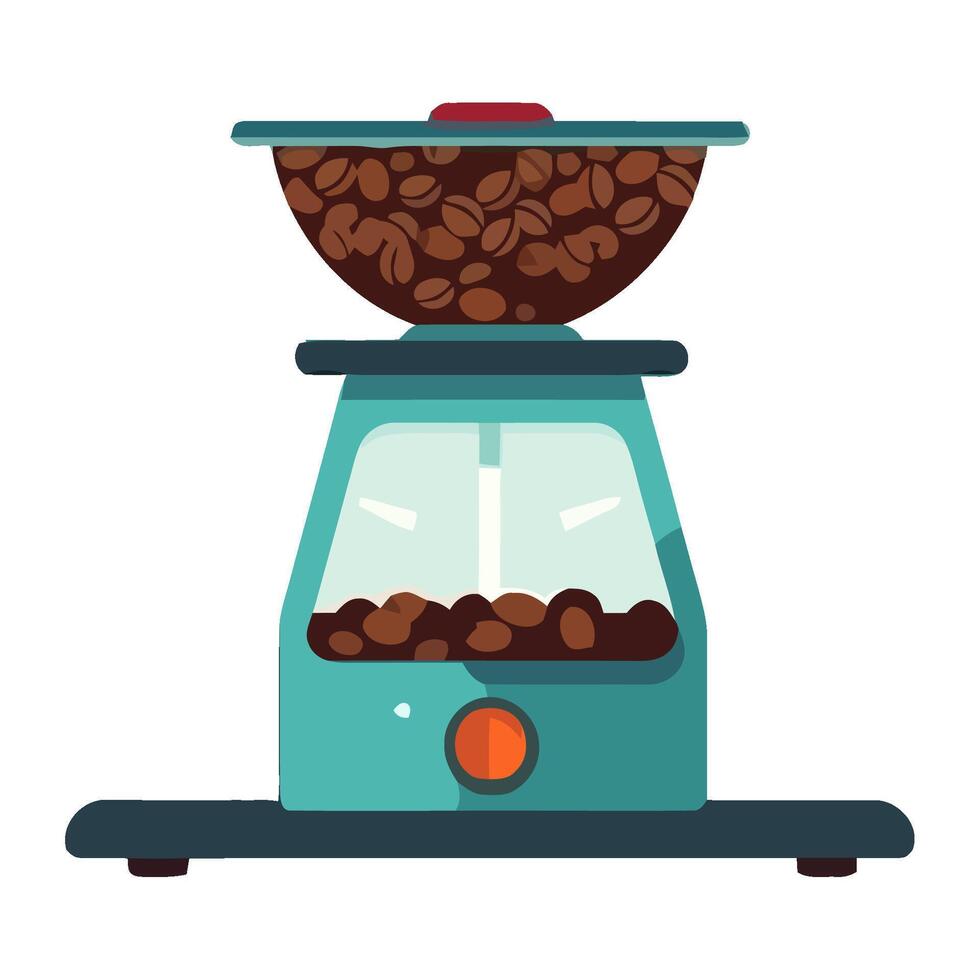 Fresh coffee beans ground for a cappuccino icon isolated vector