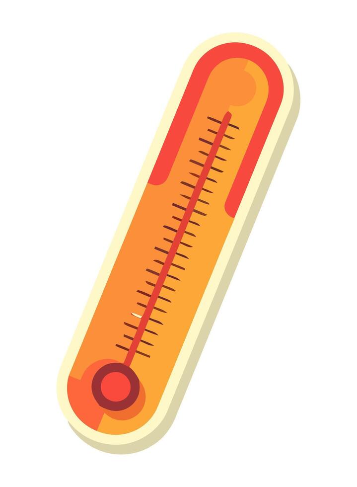 Measuring fever with thermometer icon isolated vector