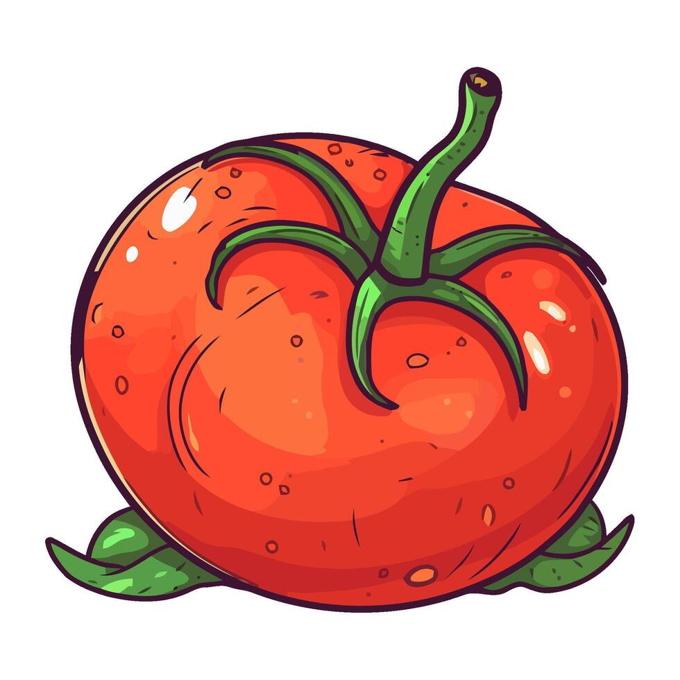 Fresh tomato salad, a vegetarian meal icon isolated vector