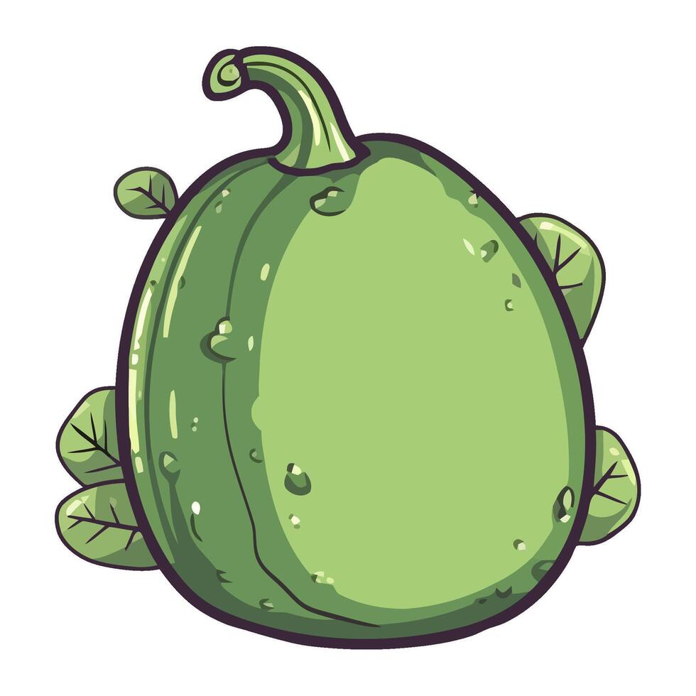 Fresh pumpkin symbolizes healthy vegetarian icon isolated vector
