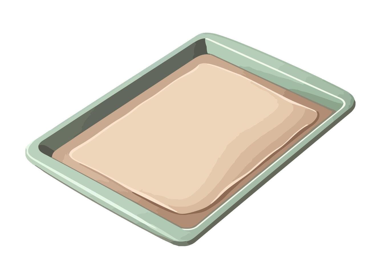 Gourmet dessert on clean white crockery plate icon isolated vector