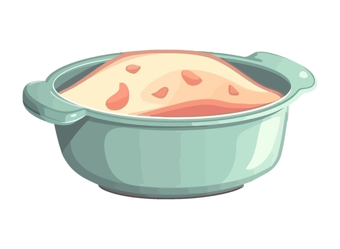Fresh baked food for healthy eating icon isolated vector