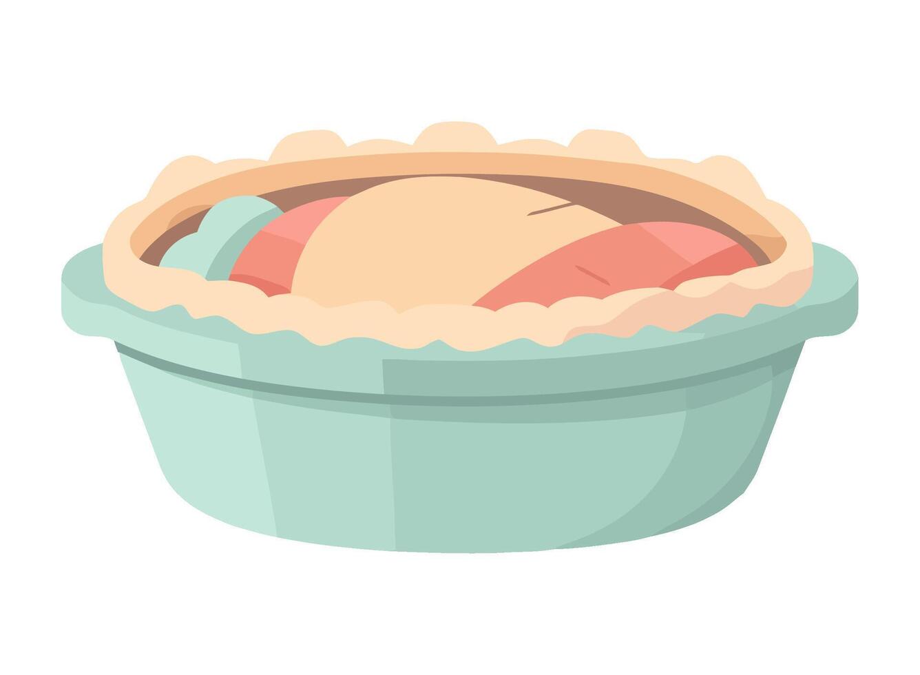 Cute cartoon icon holds fresh vegetable bowl icon isolated vector