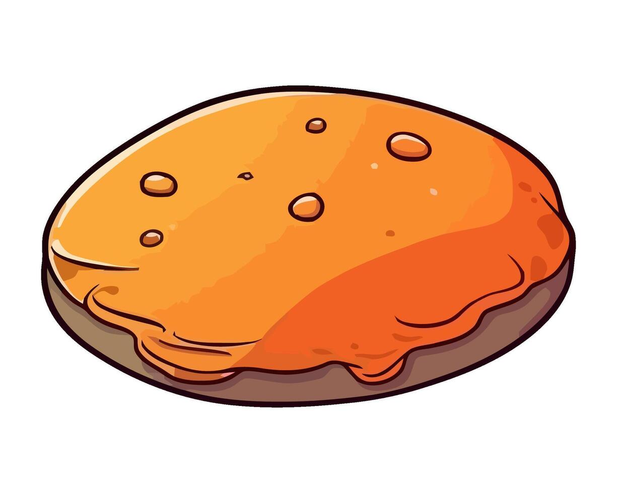 Healthy eating sign fresh cookie icon isolated vector