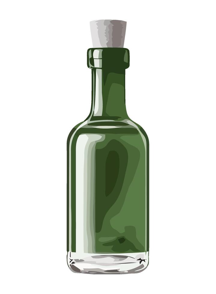 wine bottle icon reflects nature freshness icon isolated vector