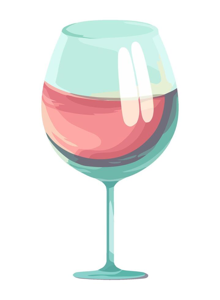 Raise a glass to celebration with wine icon vector