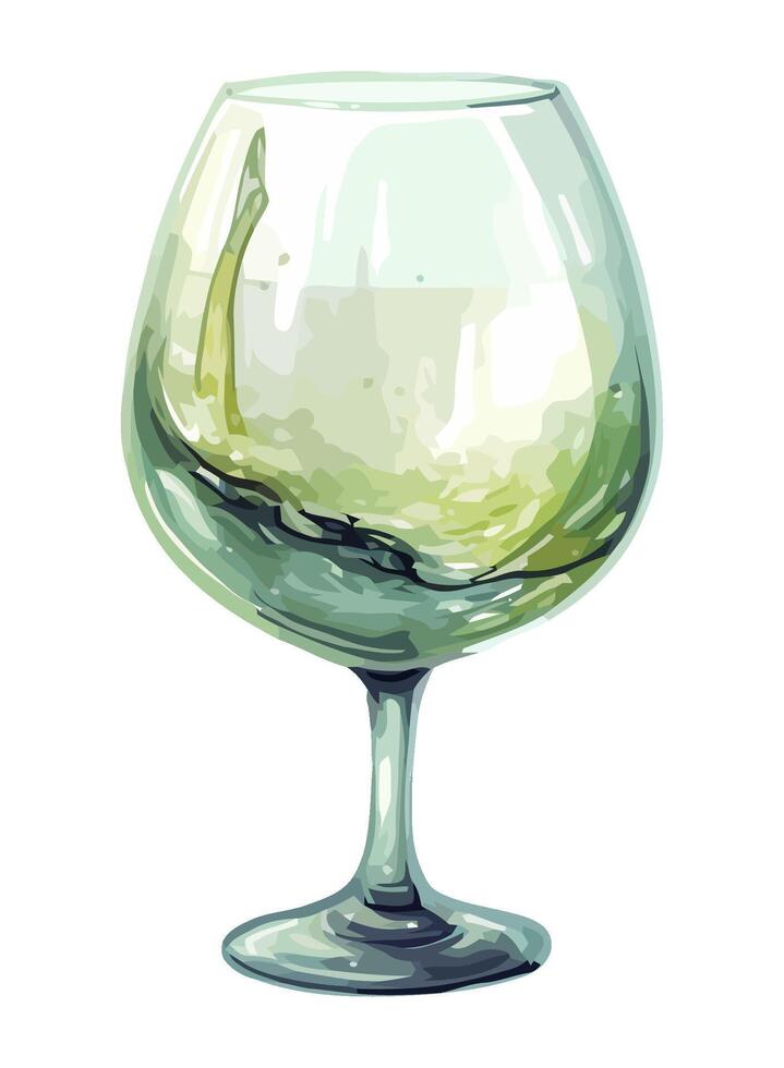 Crystal wineglass reflects elegance and celebration icon isolated vector