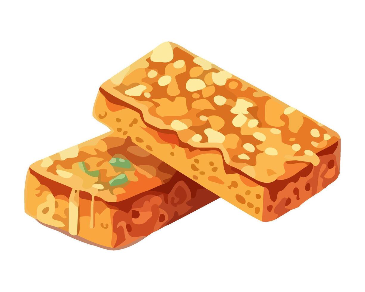 A cute icon symbolizes healthy cereal bar icon isolated vector