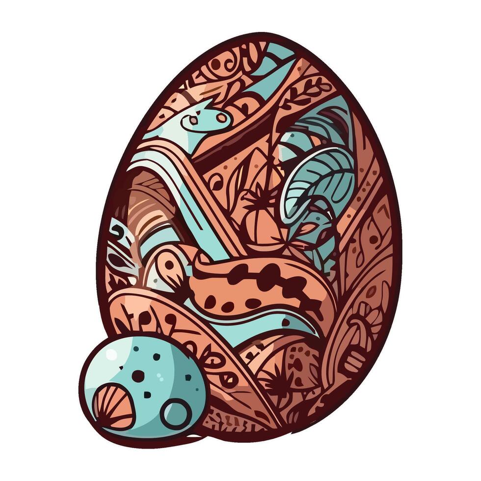 chocolate egg candy snack icon isolated vector