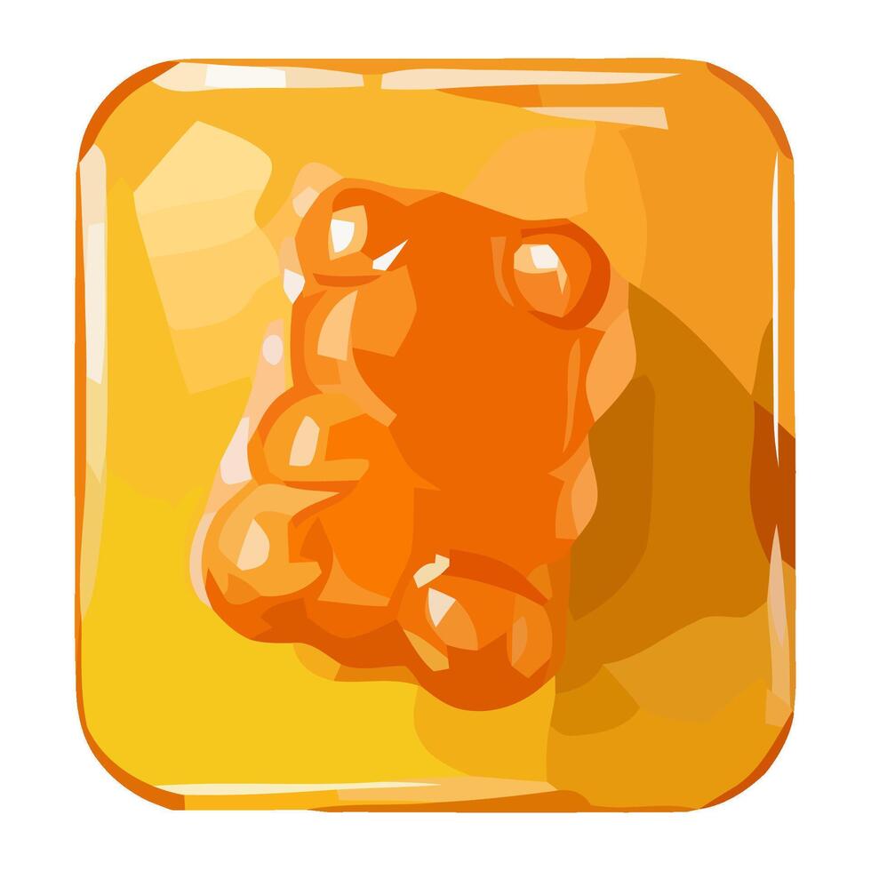 gummy candy snack eat icon isolated vector