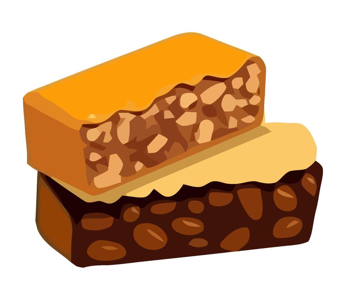 A gourmet chocolate dessert, sweet and creamy icon isolated vector