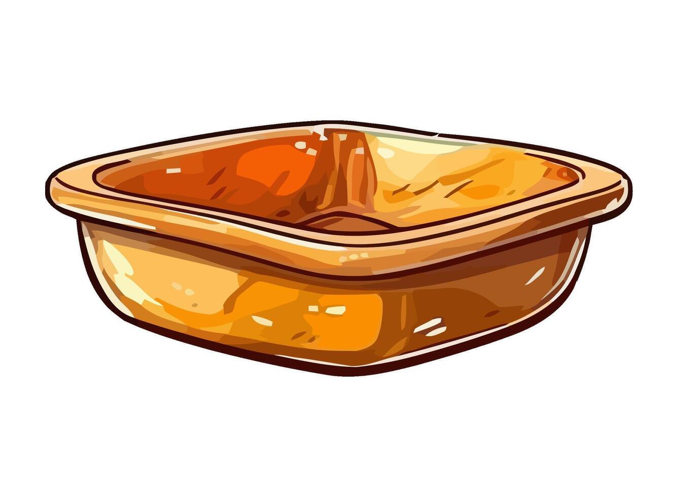 Yellow bowl for lunch icon isolated vector