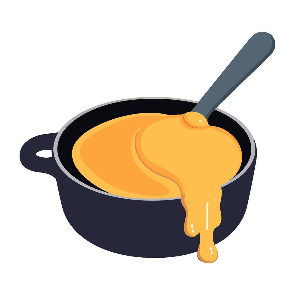 Healthy cooking, ladle vegetable soup icon isolated vector