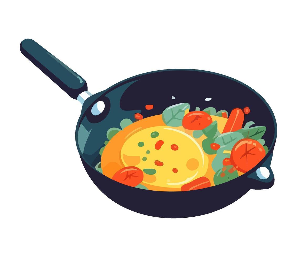 meal cooked in gourmet kitchen, fresh ingredients icon isolated vector