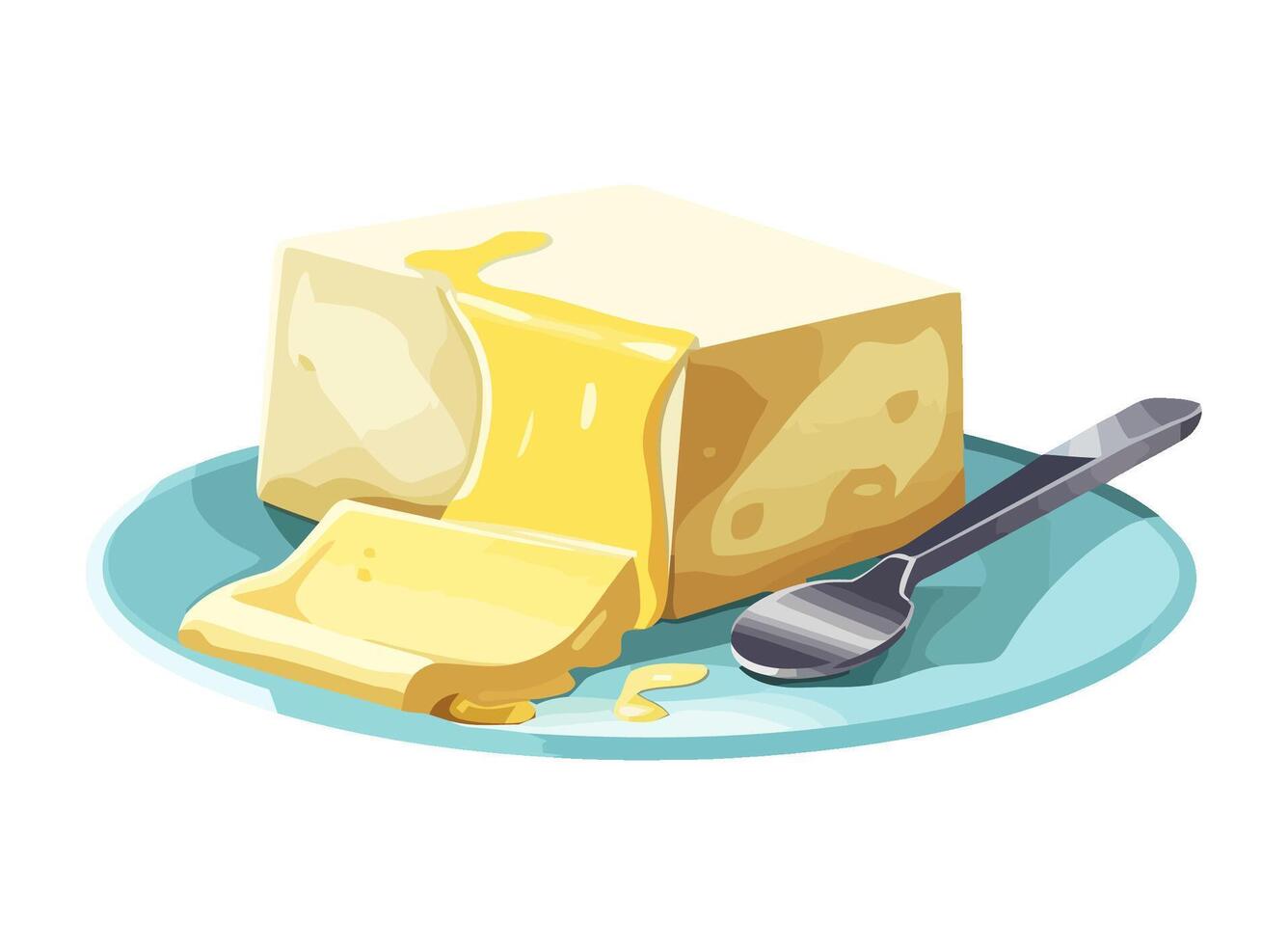 Fresh organic cheese plate, symbol of gourmet cuisine icon isolated vector