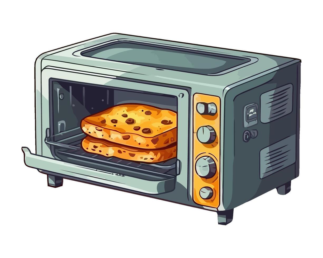 Freshly baked bread from the oven, delicious icon isolated vector