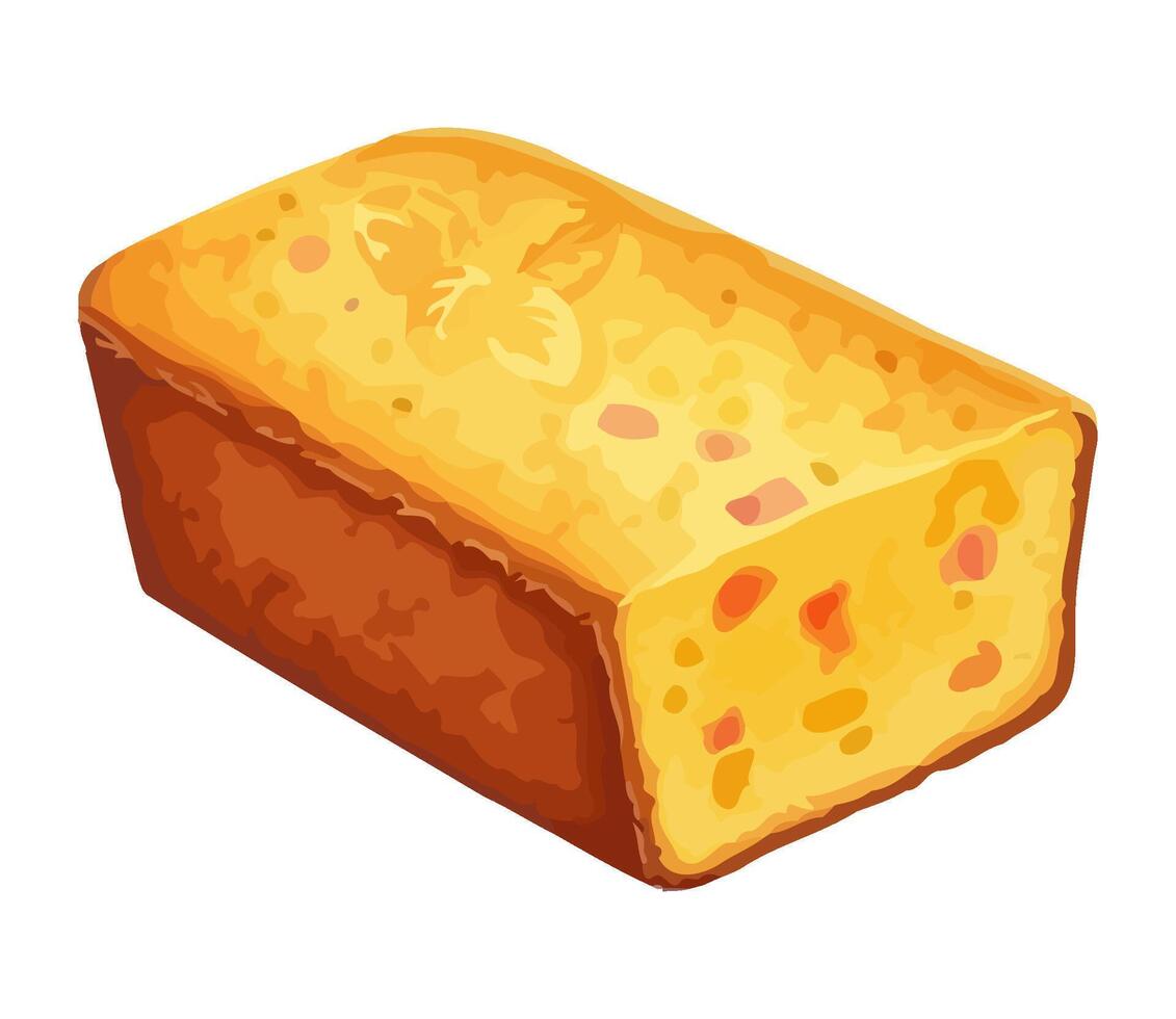 A gourmet snack, fresh bread icon isolated vector
