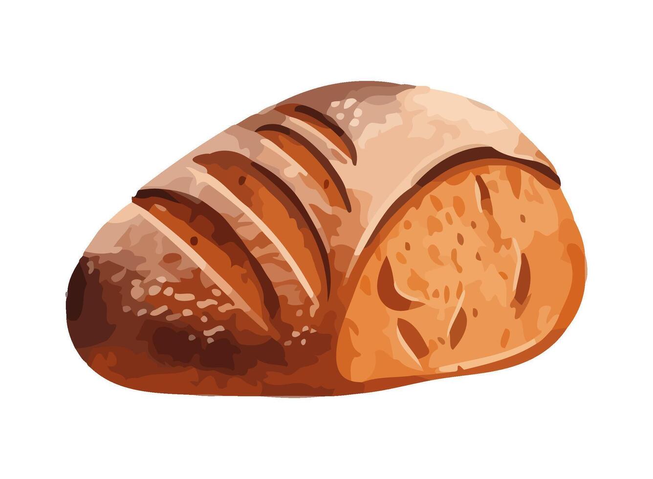Freshly baked bread, a gourmet meal icon icon isolated vector