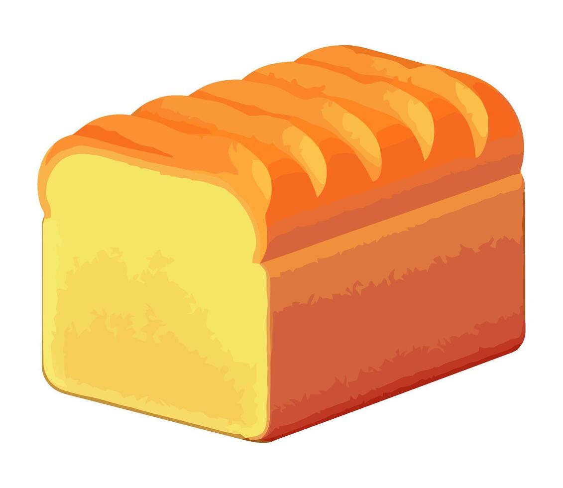 Freshly bread symbolizes homemade gourmet meal icon isolated vector