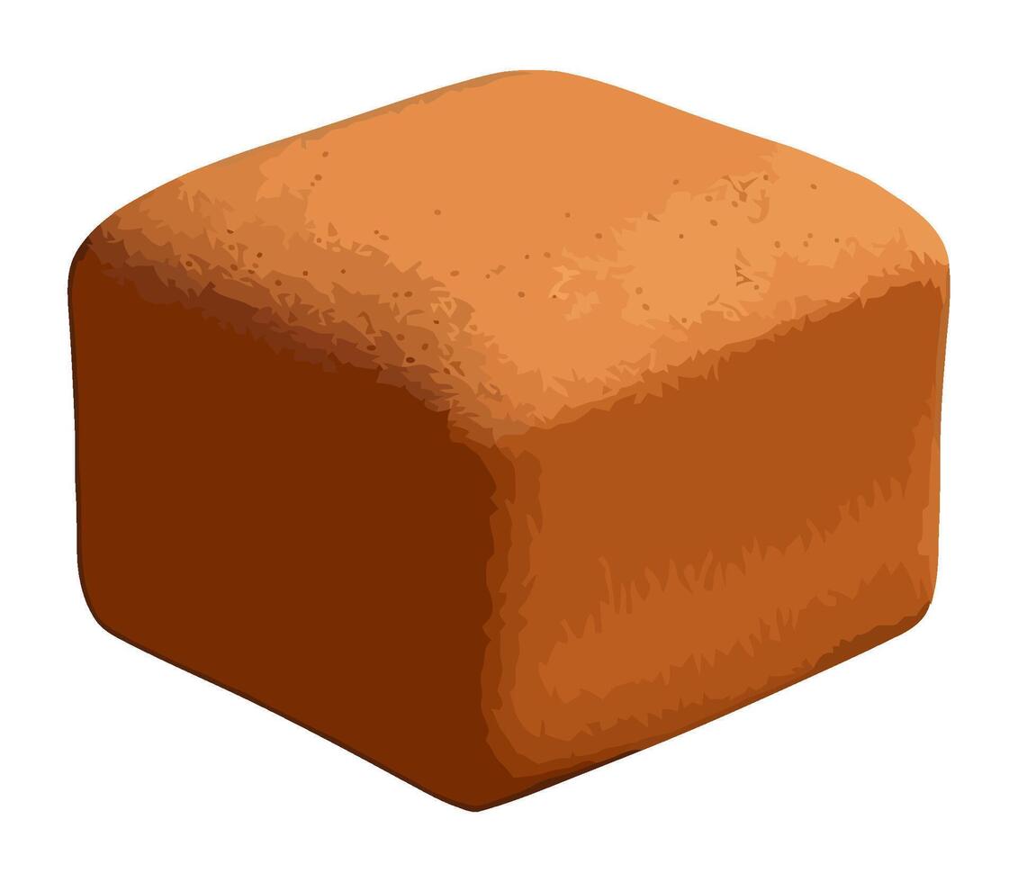 Freshly baked bread in organic cardboard packaging icon isolated vector