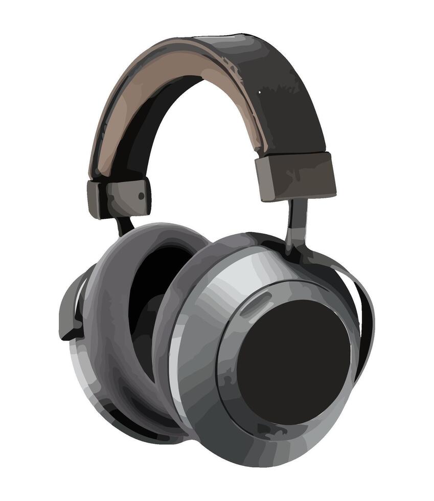 headphones technology device icon isolated vector