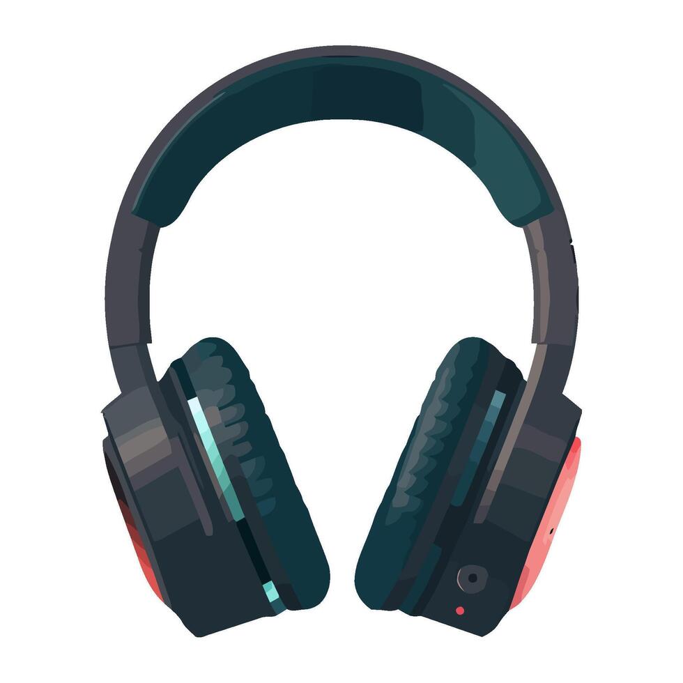 Modern headphones for personal listening icon isolated vector