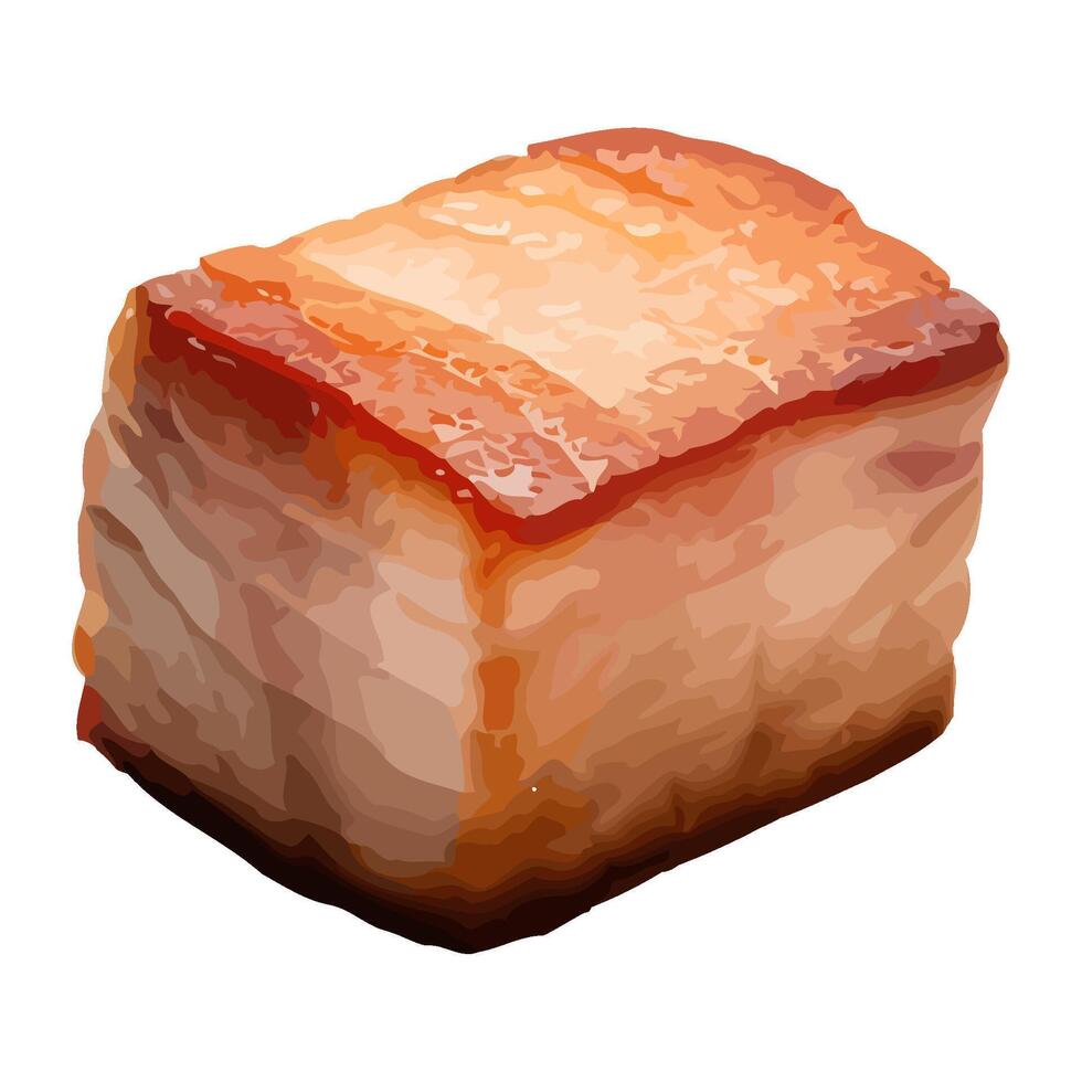 Grilled pork steak, a gourmet lunch delight icon isolated vector