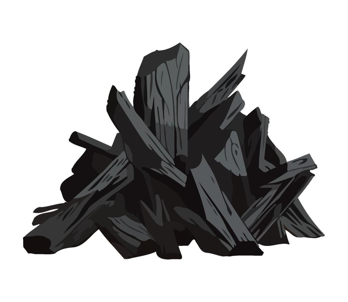 coal mining material industry icon isolated vector