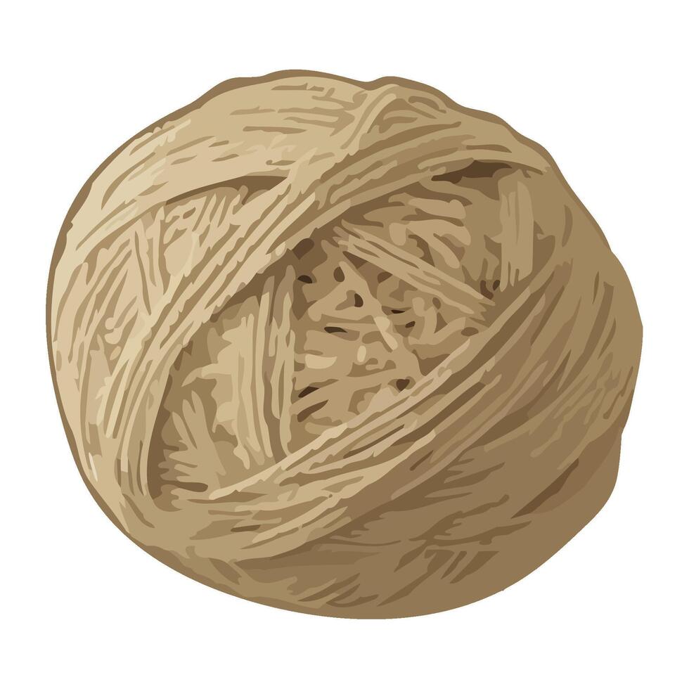 ball of wool for knitting icon isolated vector