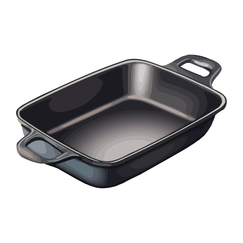 Shiny steel cooking utensil with plastic handle icon isolated vector